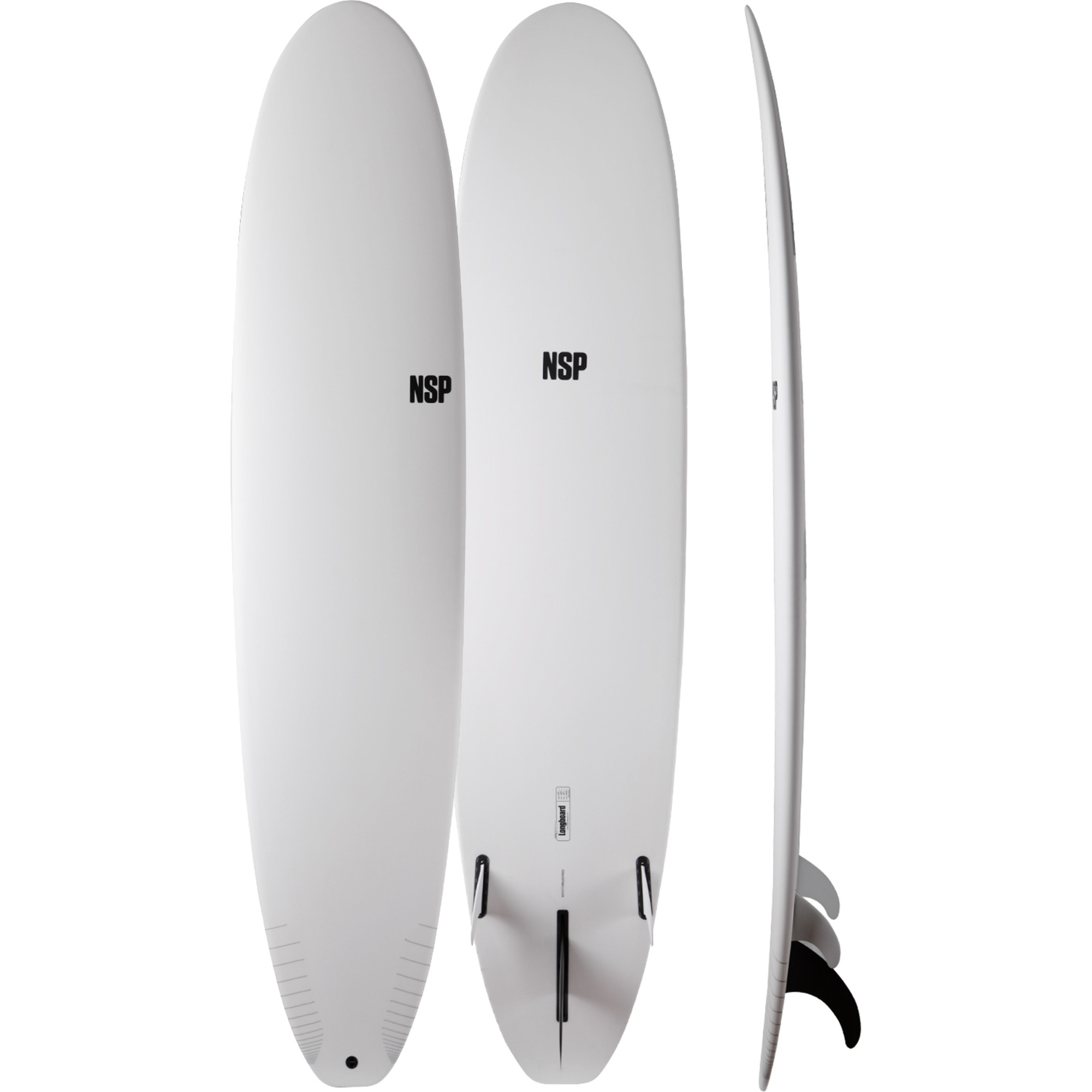 2023 NSP Protech Long Surfboard NSPT0925 White Tint Boardsports